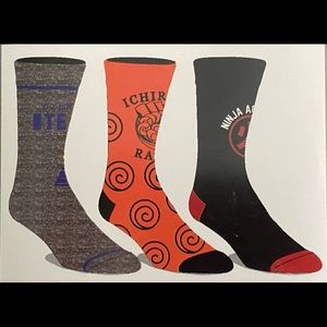 Men’s 3 pack NARUTO crew socks
